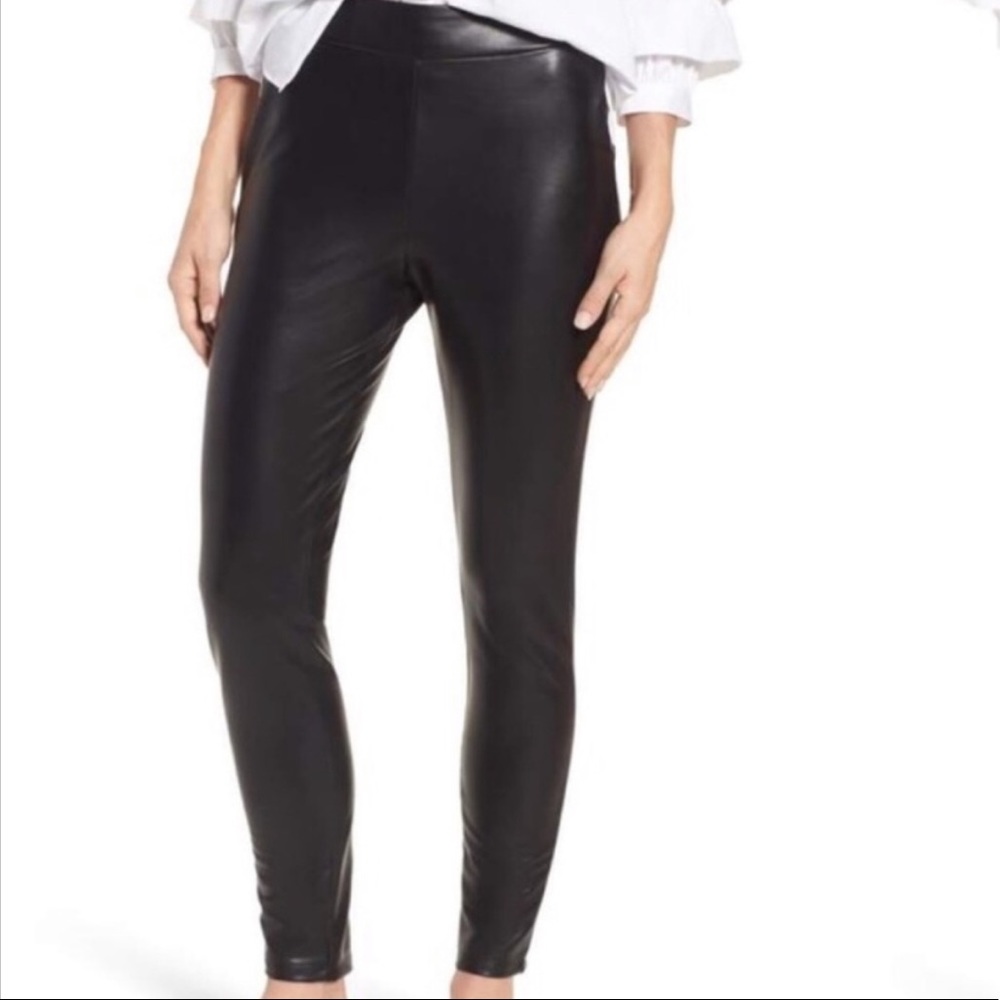 High Waist Faux Leather Leggings